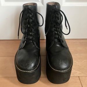 Nasty Gal X Jeffrey Campbell Riot Platform Boots